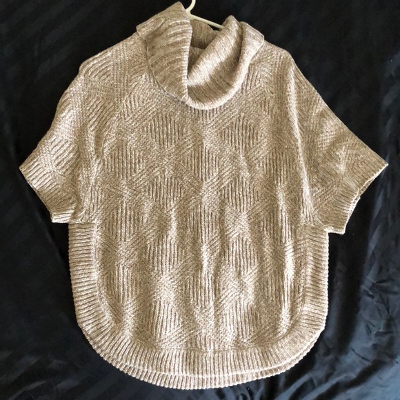 Short sleeve textured sweater turtleneck - Picture 1 of 2